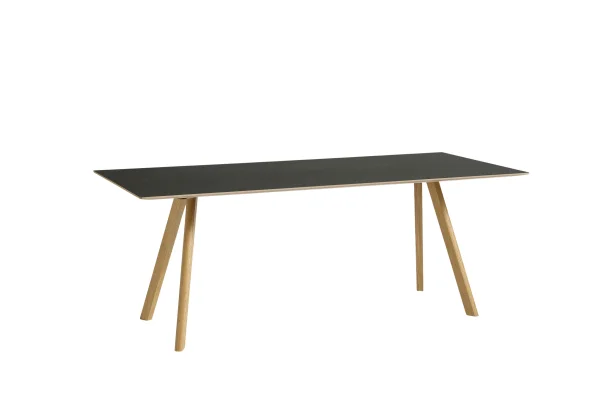 HAY Copenhague CPH30 tafel - zwart - lak op waterbasis - 200 x 90 cm