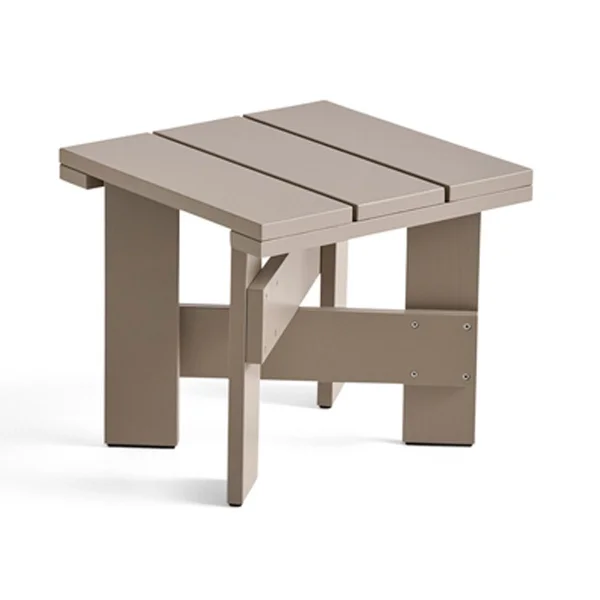 HAY Crate Low Table tafel 45x45x40 cm gelakt sparrenhout London fog