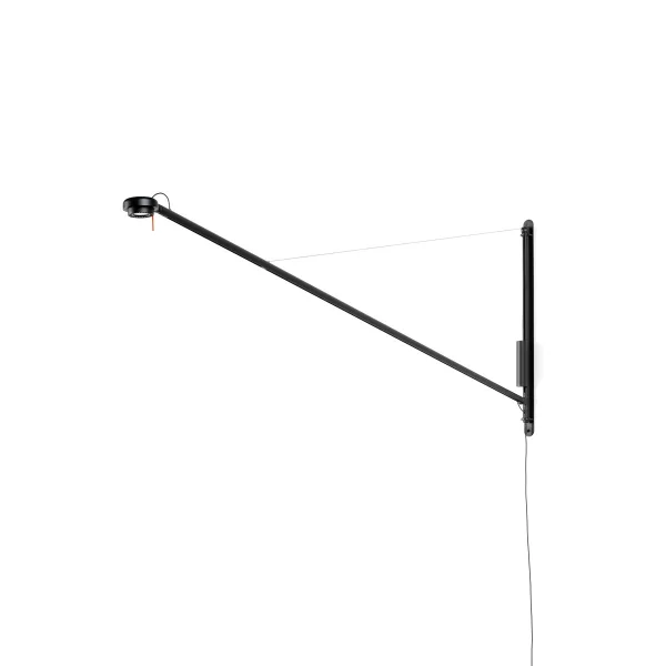 HAY Fifty-Fifty wall wandlamp Soft black