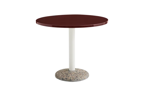 HAY Keramische Outdoortafel - bordeaux - Ø 90 cm