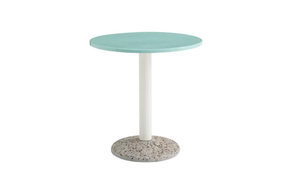 HAY Keramische Outdoortafel - light mint - Ø 70 cm