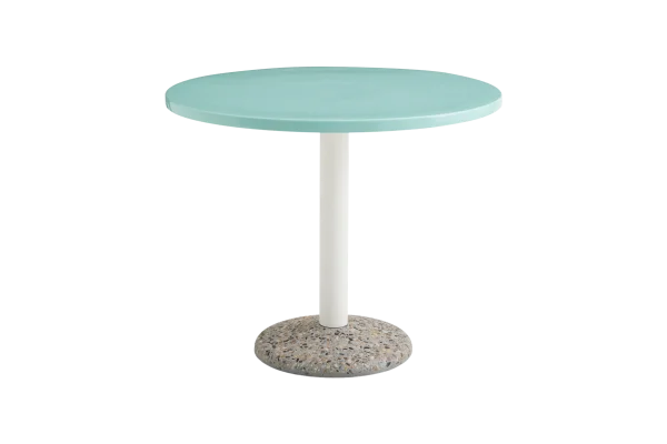 HAY Keramische Outdoortafel - light mint - Ø 90 cm