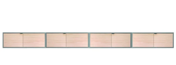 HAY New Order wand - sideboard - groen - Essenhout natuur