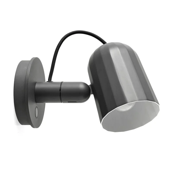 HAY Noc wall button wandlamp Donkergrijs