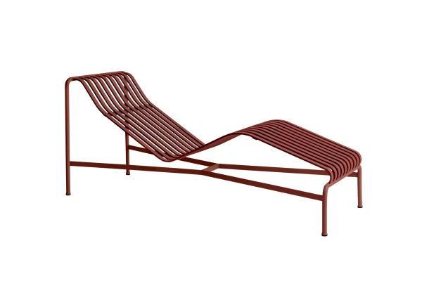 HAY Palissade Chaise Longue - iron red