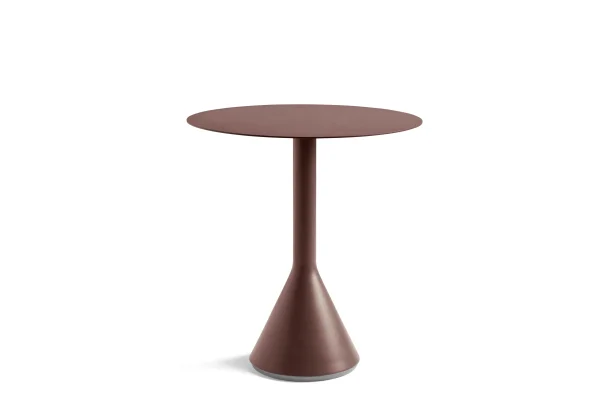 HAY Palissade Cone Tafel rond - Ø70_H74cm cm - iron red