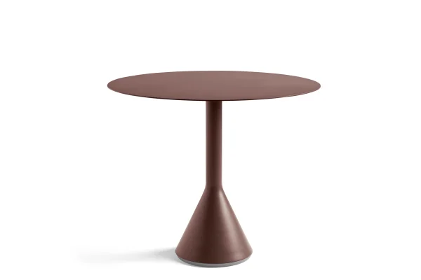 HAY Palissade Cone Tafel rond - Ø90_H74cm cm - iron red