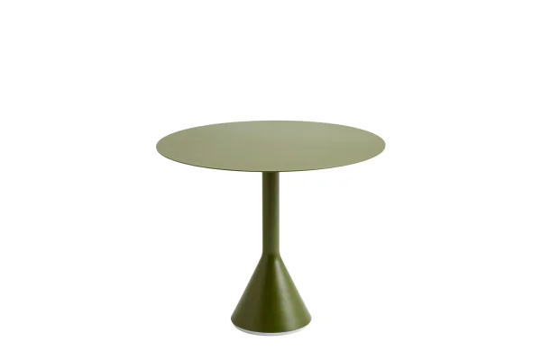 HAY Palissade Cone Tafel rond - Ø90_H74cm cm - olijfgroen