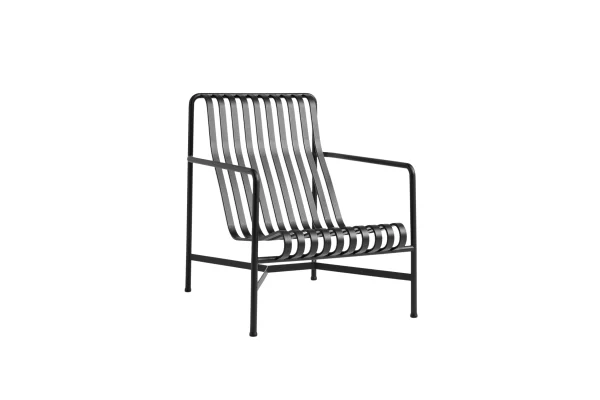 HAY Palissade Lounge Chair High - antraciet