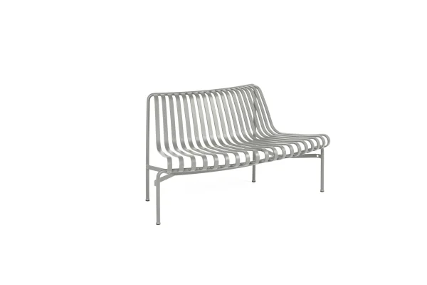 HAY Palissade Park Dining Bench OUT Ad-on - nevelgrijs