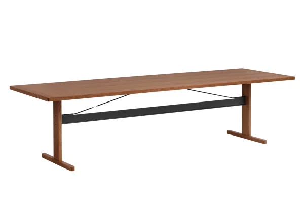 HAY Passerelle Esstisch - walnut/crossbar ink black walnut - 300 x 95 cm