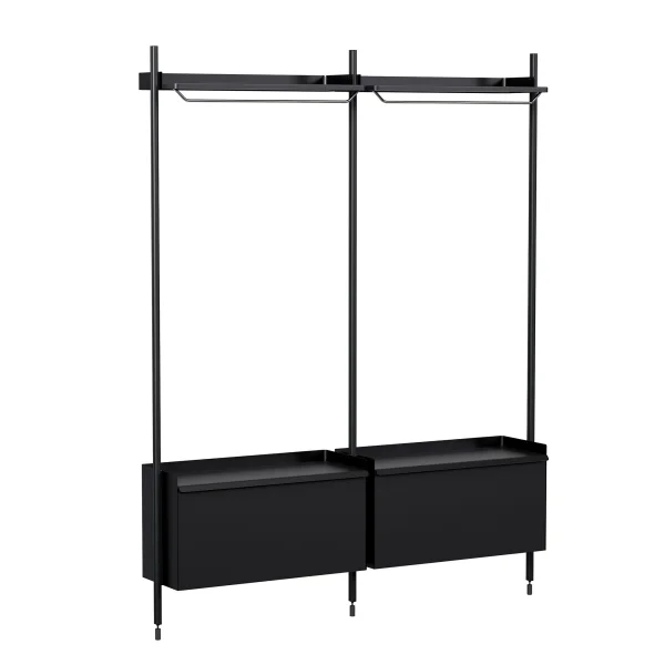 HAY Pier System 1002 Garderobe - black