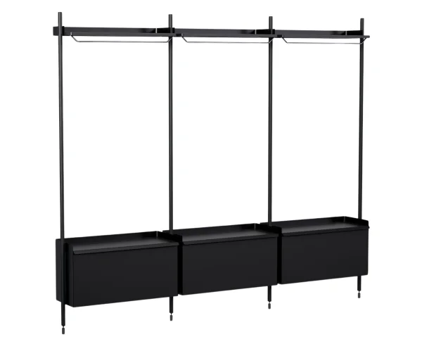 HAY Pier System 1003 Garderobe - black