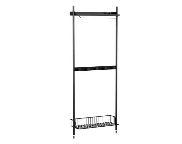 HAY Pier System 1041 Garderobe - black