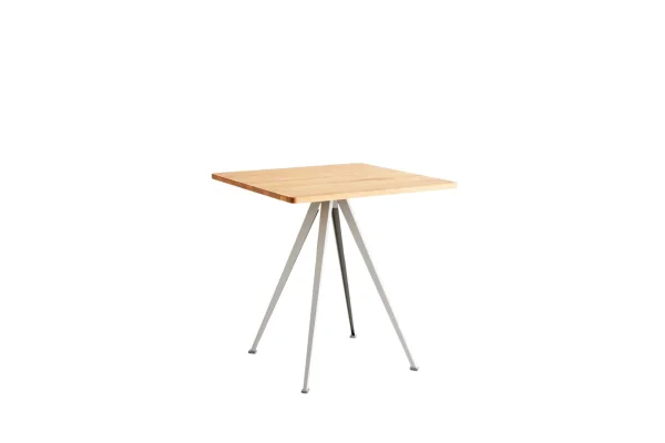 HAY Pyramid Café tafel 21 - eiken geolied - gepoedercoat beige