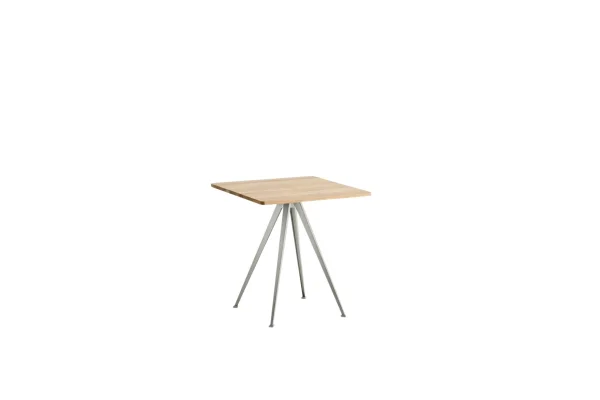 HAY Pyramid Café tafel 21 - eiken mat gelakt - gepoedercoat beige