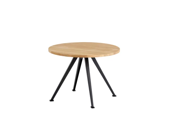 HAY Pyramid Coffee Table salontafel 51 - eiken geolied - zwart - Ø 60 cm