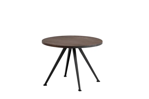 HAY Pyramid Coffee Table salontafel 51 - geolied gerookt eik - zwart - Ø 60 cm