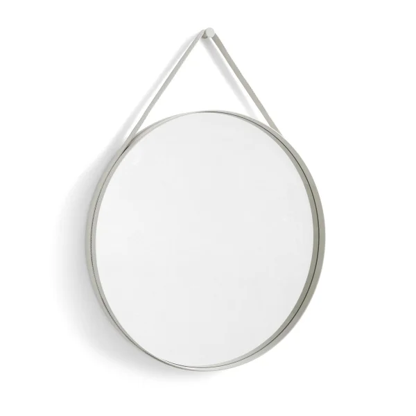 HAY Strap Mirror spiegel Ø70 cm Light grey