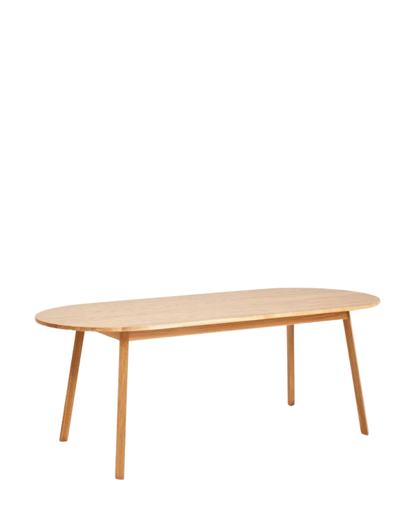 HAY Triangle Leg Tafel rechthoekig - eiken helder gelakt - 200 x 85 cm