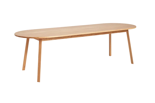 HAY Triangle Leg Tafel rechthoekig - eiken helder gelakt - 250 x 85 cm