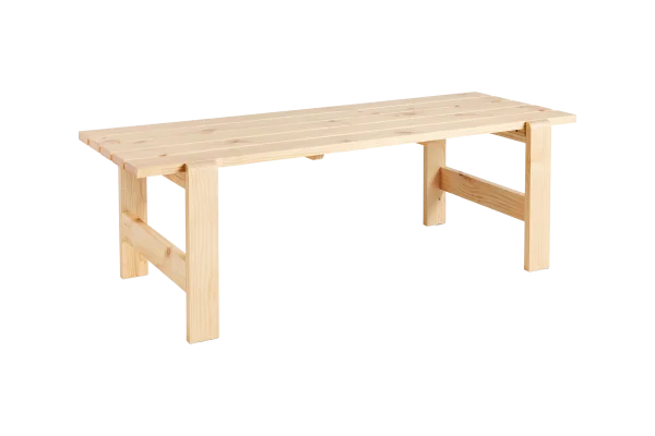 HAY Weekday Tafel - 230 x 83 cm - blank gelakt, op waterbasis