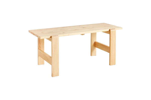 HAY Weekday Tafel - blank gelakt, op waterbasis - 180 x 66 cm