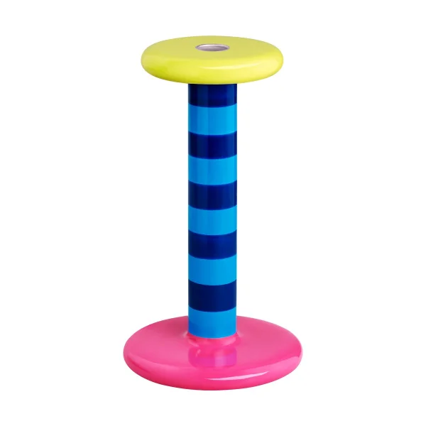 Hem Pesa kandelaar High 23 cm Sky blue-night blue stripe