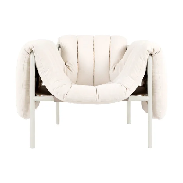 Hem Puffy loungefauteuil Natural-cream