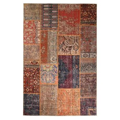 Heritaged Patchwork vloerkleed - Fade Heritage blauw|multi - 230x330