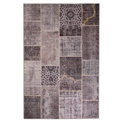 Heritaged Patchwork vloerkleed - Fade Heritage taupe - 190x290 cm