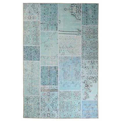 Heritaged Patchwork vloerkleed - Fade Heritage turquoise - 190x290 cm