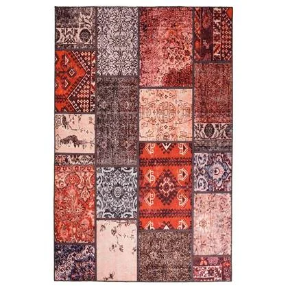 Heritaged Patchwork vloerkleed - Fade No.1 rood|multi - 190x290 cm