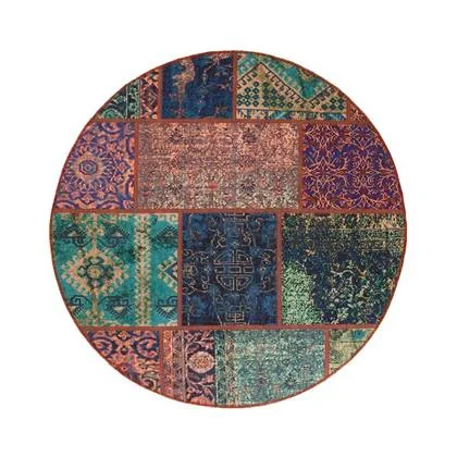 Heritaged Rond patchwork vloerkleed - Fade No.1 multi - 305 cm