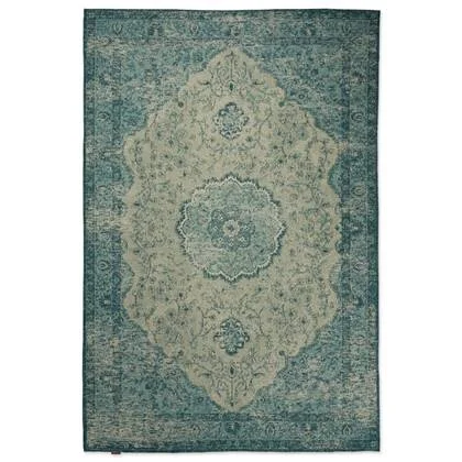 Heritaged Vintage vloerkleed Village - grijs|blauw - 200x290 cm