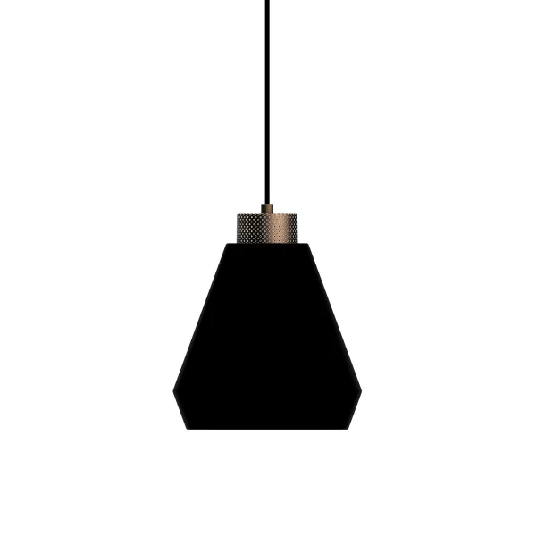 Herstal Edge hanglamp medium Matzwart-brons