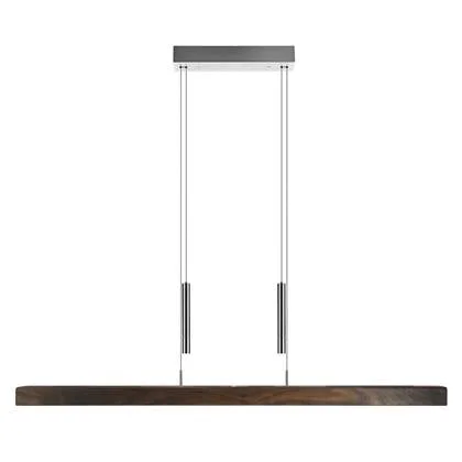 Herzblut Hanglamp Leonora Dim 121 cm notenhout