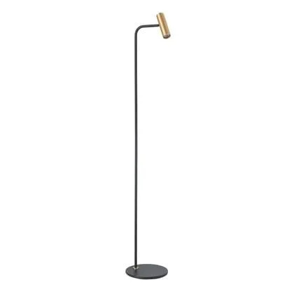 Highlight Vloerlamp Trend Zwart|Goud 1 lichts 132cm mini GU10