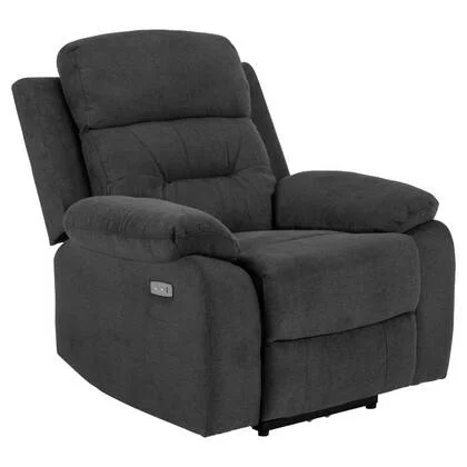 Hioshop Vanny fauteuil recliner elektrisch grijs.