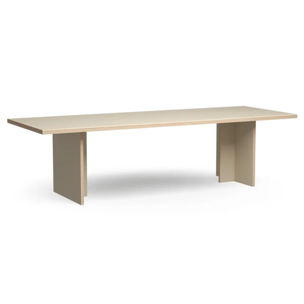 HKLIVING-collectie Eettafel rechthoek creme 280 cm