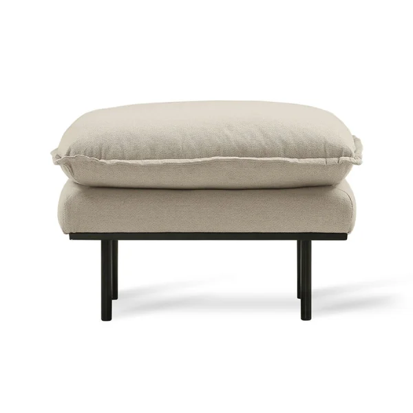 HKLIVING-collectie Hocker retro sofa cosy beige