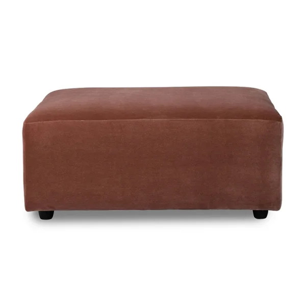 HKLIVING-collectie Jax bank element hocker royal velvet magnolia