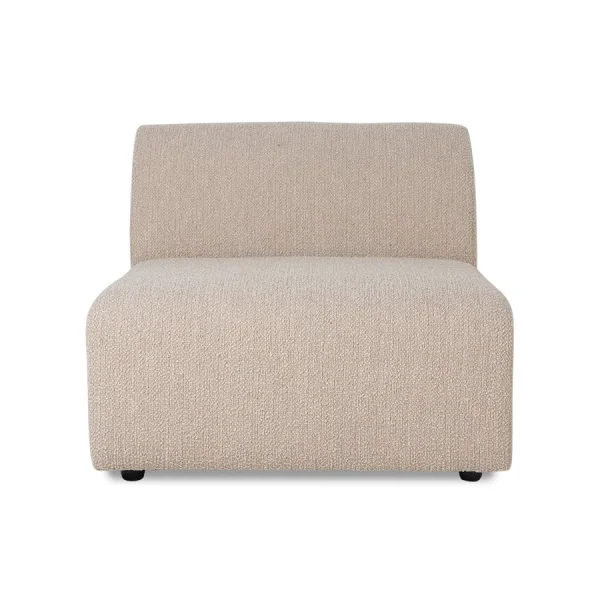 HKLIVING-collectie Jax bank element midden boucle taupe