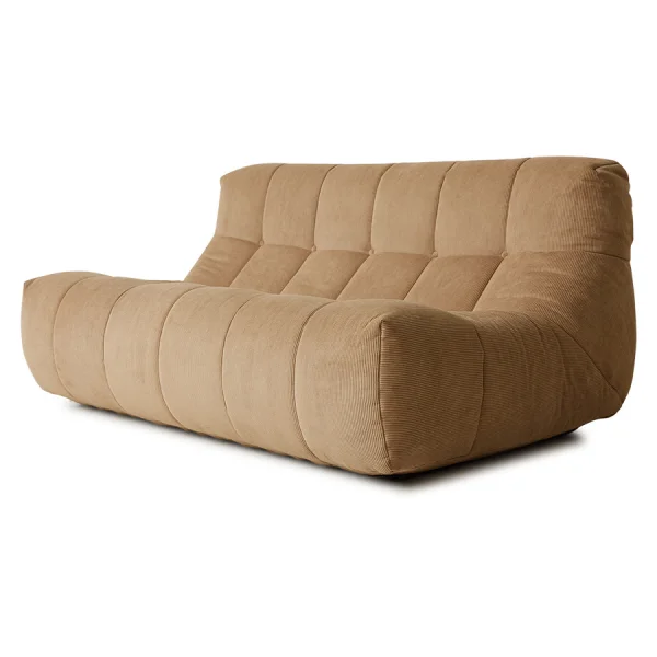 HKLIVING-collectie Lazy lounge bench corduroy rib brown