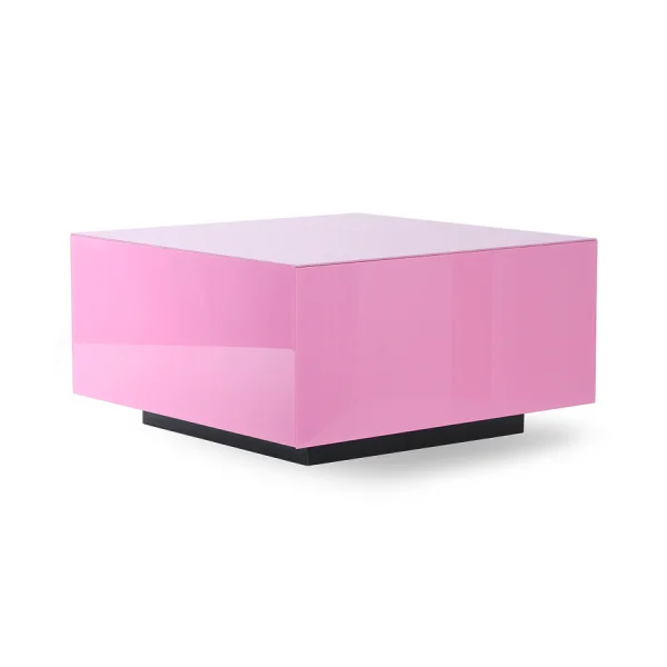 HKLIVING-collectie Salontafel spiegel blok roze