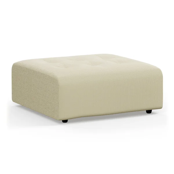 HKLIVING-collectie Vint bank element hocker corduroy rib hay