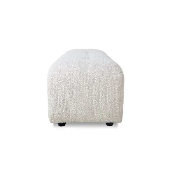 HKLIVING-collectie Vint bank element hocker klein boucle creme