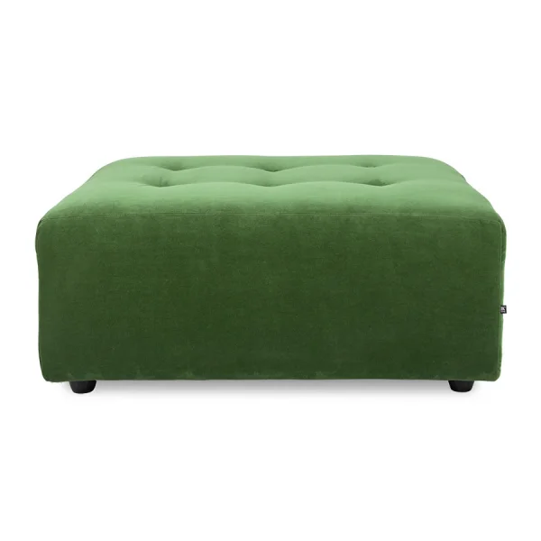 HKLIVING-collectie Vint bank element hocker royal velvet groen