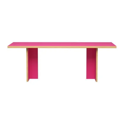 HKliving Dining Table Eettafel - 220 x 90 cm - Raspberry