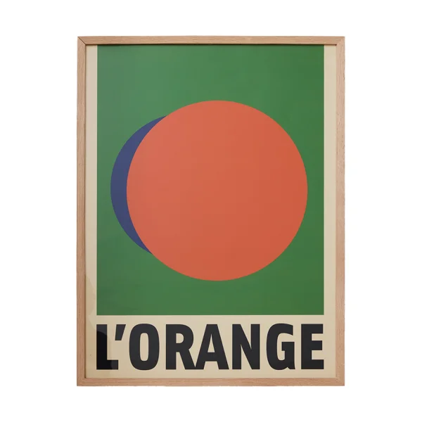 HKliving Framed artwork l'orange Orange